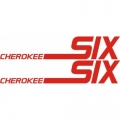 Piper Cherokee Six Aircraft Decal,Sticker 2 3/4''high x 9 1/8''wide!